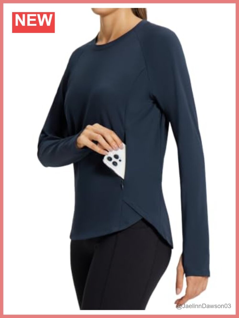 Fleece Lined Thermal Long Sleeve Running Workout Top Slim Fit Base Layer